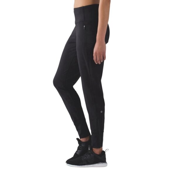 Lululemon Pants - Lululemon Fresh Track Pants 2 Zip Ankle Jogger Luxtreme Athleisure Black Size 6